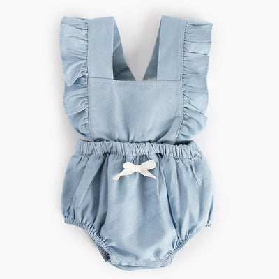 Baby -Non-hooded Ins Denim Baby One-piece Bodysuits Baby Romper Spring